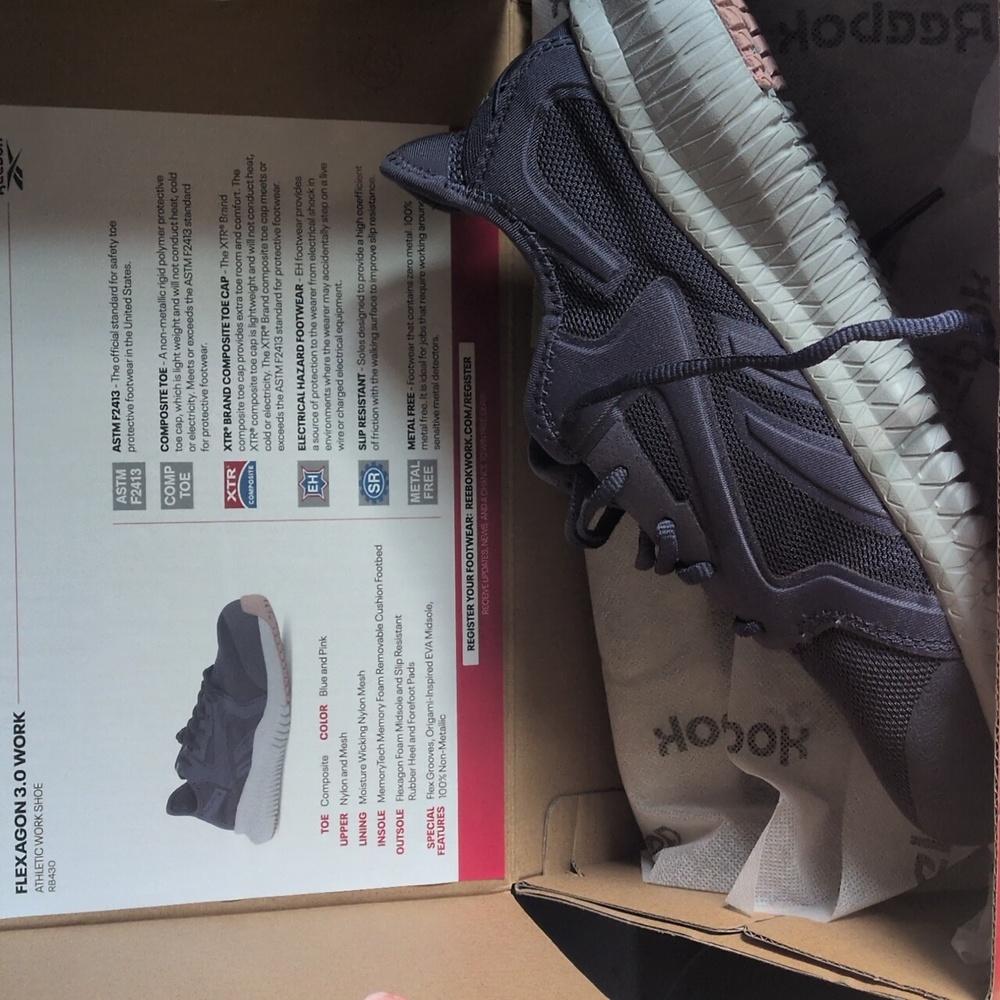 Brand New, Never WornReebok Flexagon 3.0 Work Women's Shoes - Navy Blue And Pink